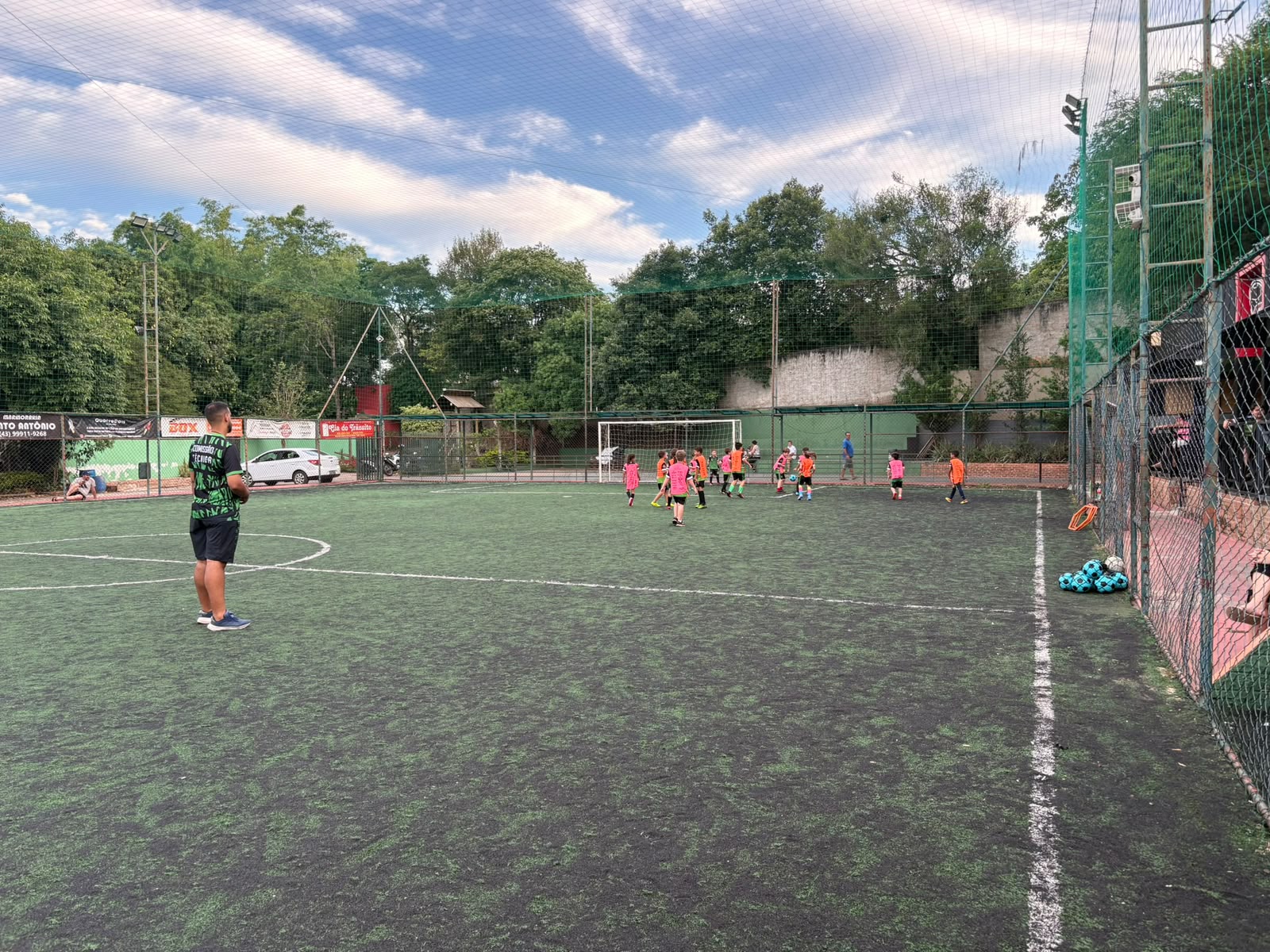 Estrutura da Arena Gol de Placa — vista geral